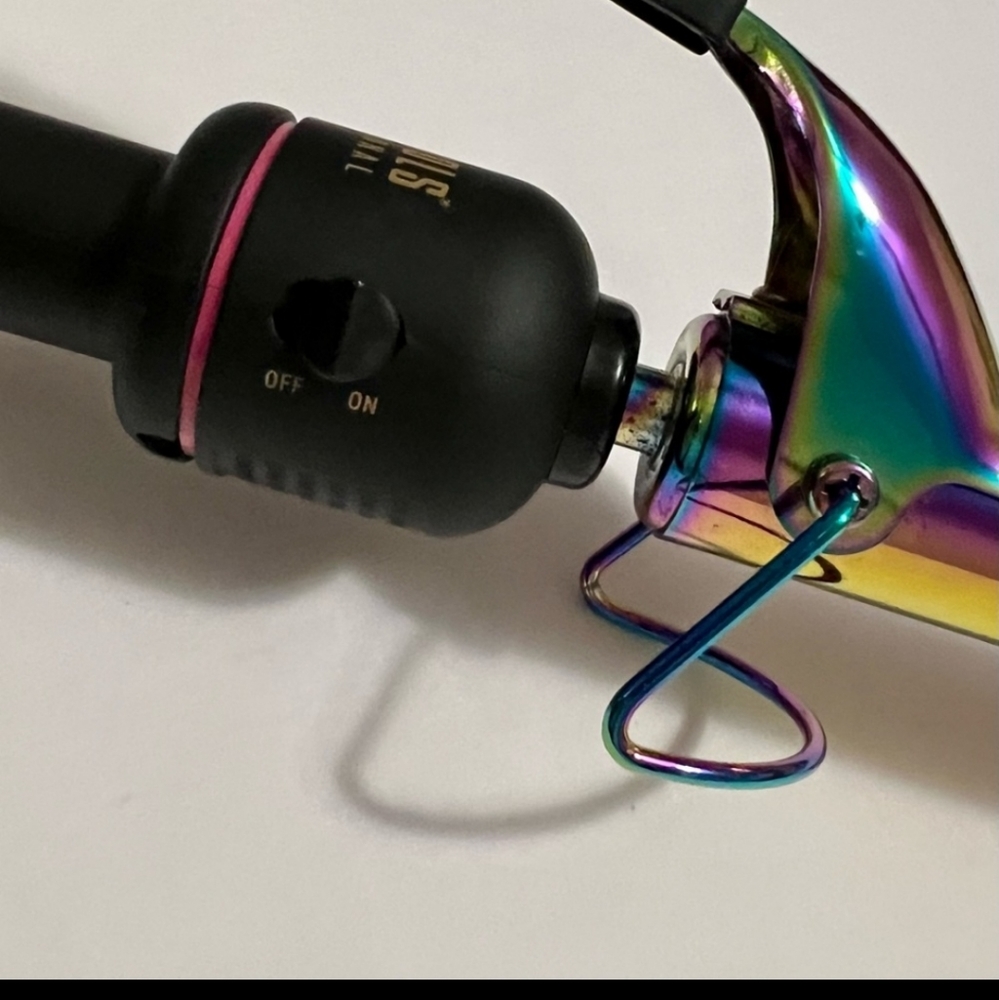 Hot Tools Professional Rainbow Gold Curling Iron 1 Inch Barrel